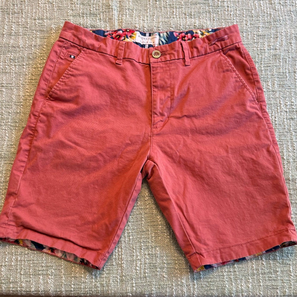 Denim & Flower Coral Men’s Shorts